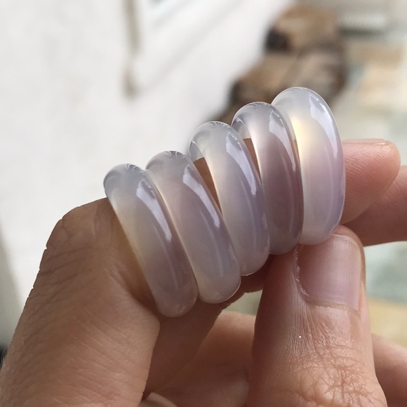 Agate Moonstone Ring Set - Picture 2 of 4
